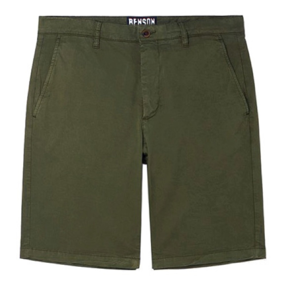 Benson Army Green Stretch Short
